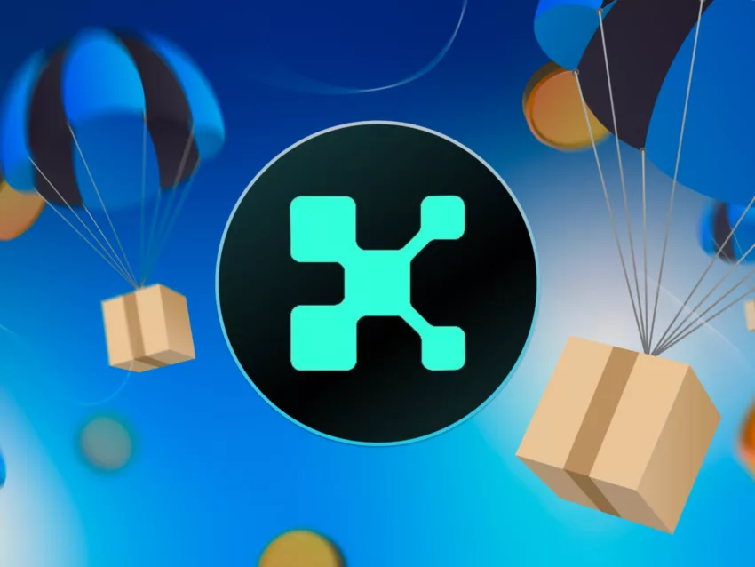 Blockchain airdrop with Kaito logo in the middle