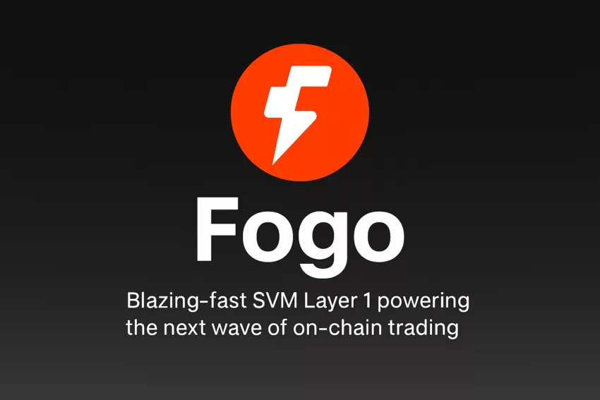 Fogo lightning bolt logo above bold white “Fogo” text with tagline on a sleek dark background